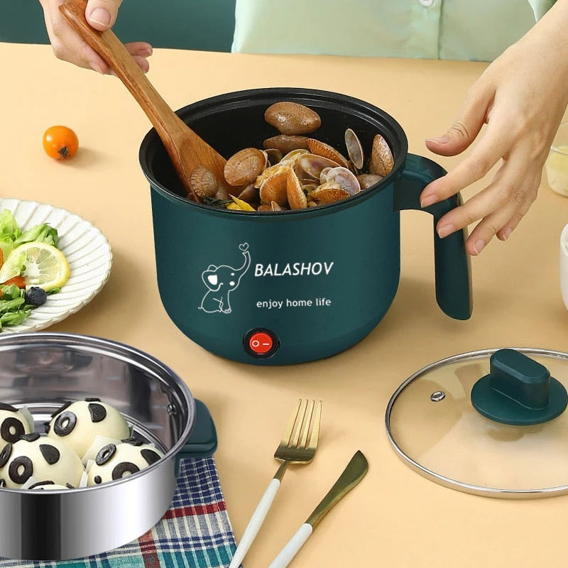 Electric Cooking Machine Household 1-2 People Hot Pot Single/Double Layer Multi image 4