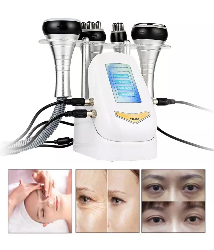 40KHZ 4IN1 Cavitation Ultrasonic Body Slimming Machine RF Beauty Device Facial image 3