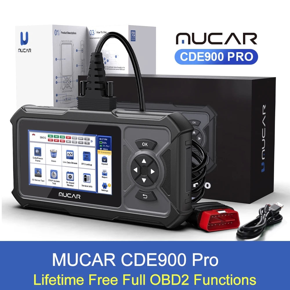 MUCAR CDE900/cde900 Pro OBD2 Diagnostic Tool Auto obd Scanner Brake Airbag Tran image 3