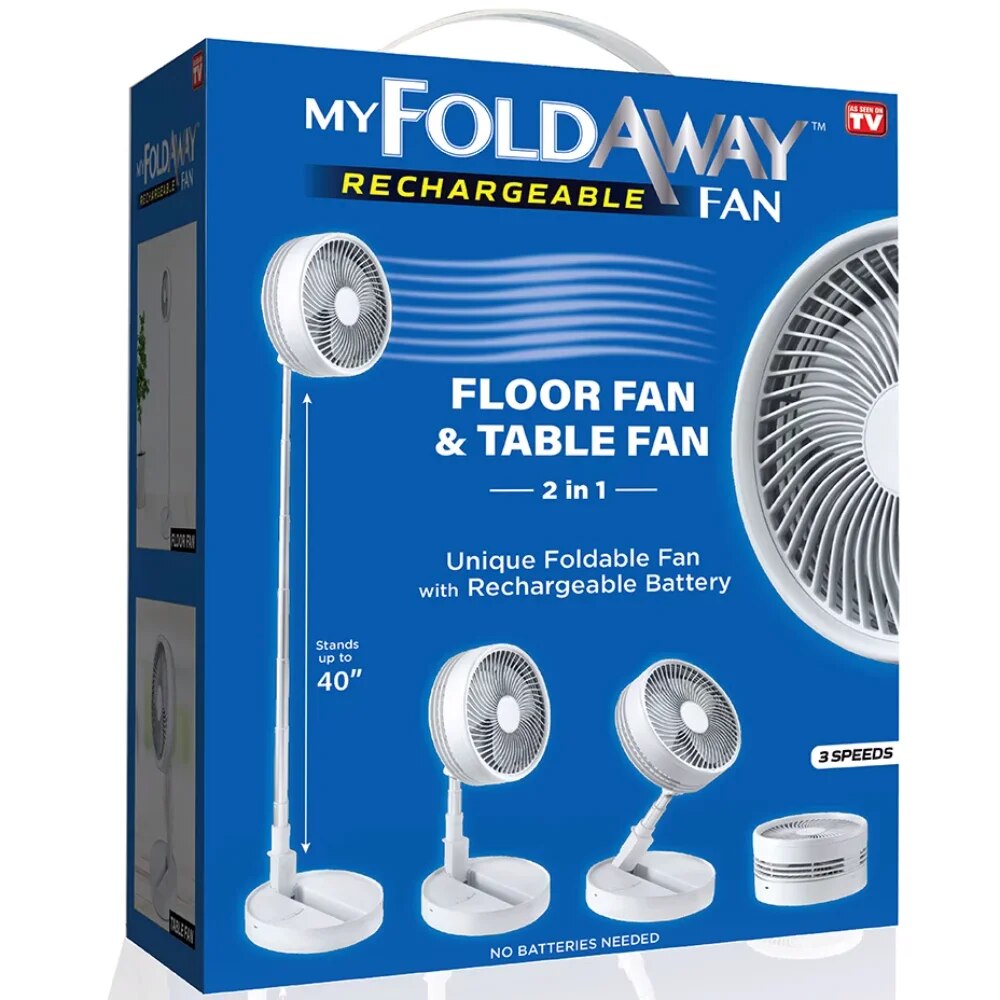 2-in-1 Adjustable Height 40 In. Unique Foldable And Portable Rechargeable Floor image 2