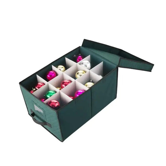 Christmas Ornament Storage Chest Holds 24 Balls w/ 4 Nightmare before christmas image 0