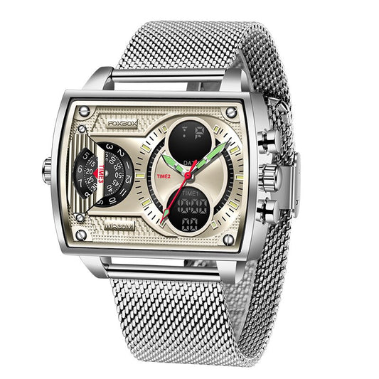 2023 Men Watch Gold Quartz Led Clock Men Sport Waterproof Wrist Watch Male Mili image 0