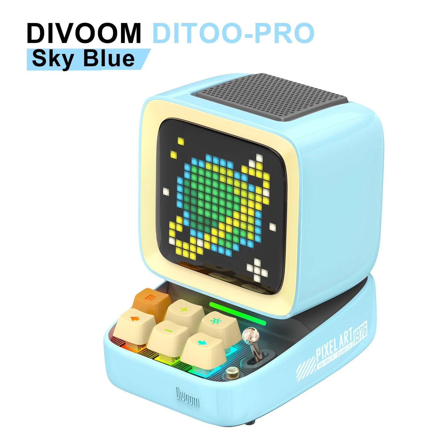 Divoom Ditoo-Pro Retro Pixel Art Bluetooth Portable Speaker Alarm Clock DIY LED image 2