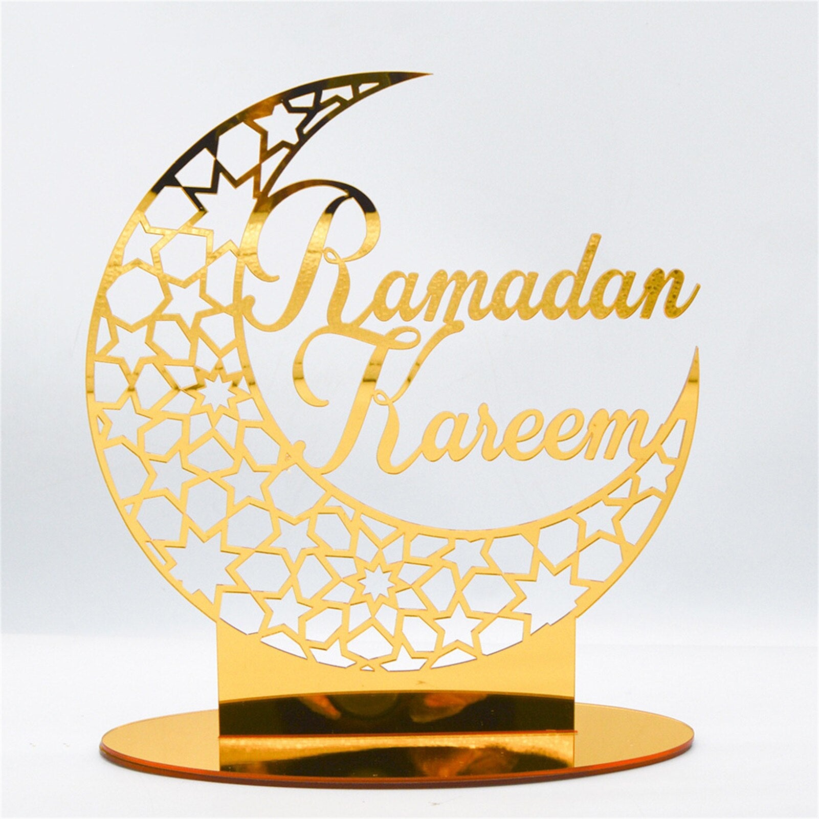 Ramadan Mubarak Festival Decoration Acrylic Golden Moon Eid Ramadan image 4