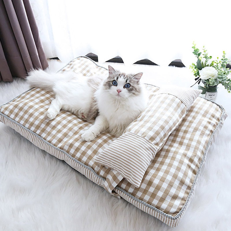 Pet Dog Bed Soft Lounger Pet Bed House for Dogs Cats Cozy Sleeping Sofa Warm Pu image 2