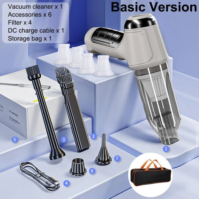 Car Vacuum Cleaner Wireless Mini Vacuum Cleaner  Car Handheld Auto Cleaning Mac image 3