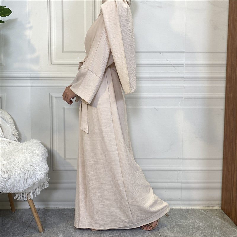 Modest Women Open Abaya Kaftan Dubai Turkey 2 Piece Muslim's Set Luxury Islam R image 6