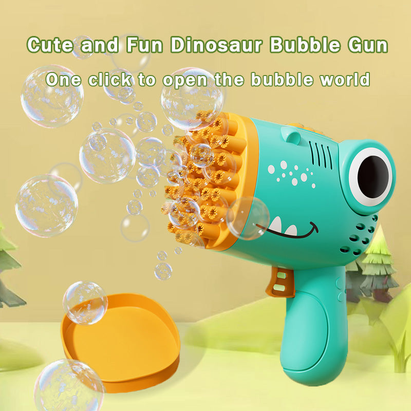 40 Hole Dinosaur Bubble Handheld Bubble Machine, Electric Bubble Gun, Outdoor W image 6