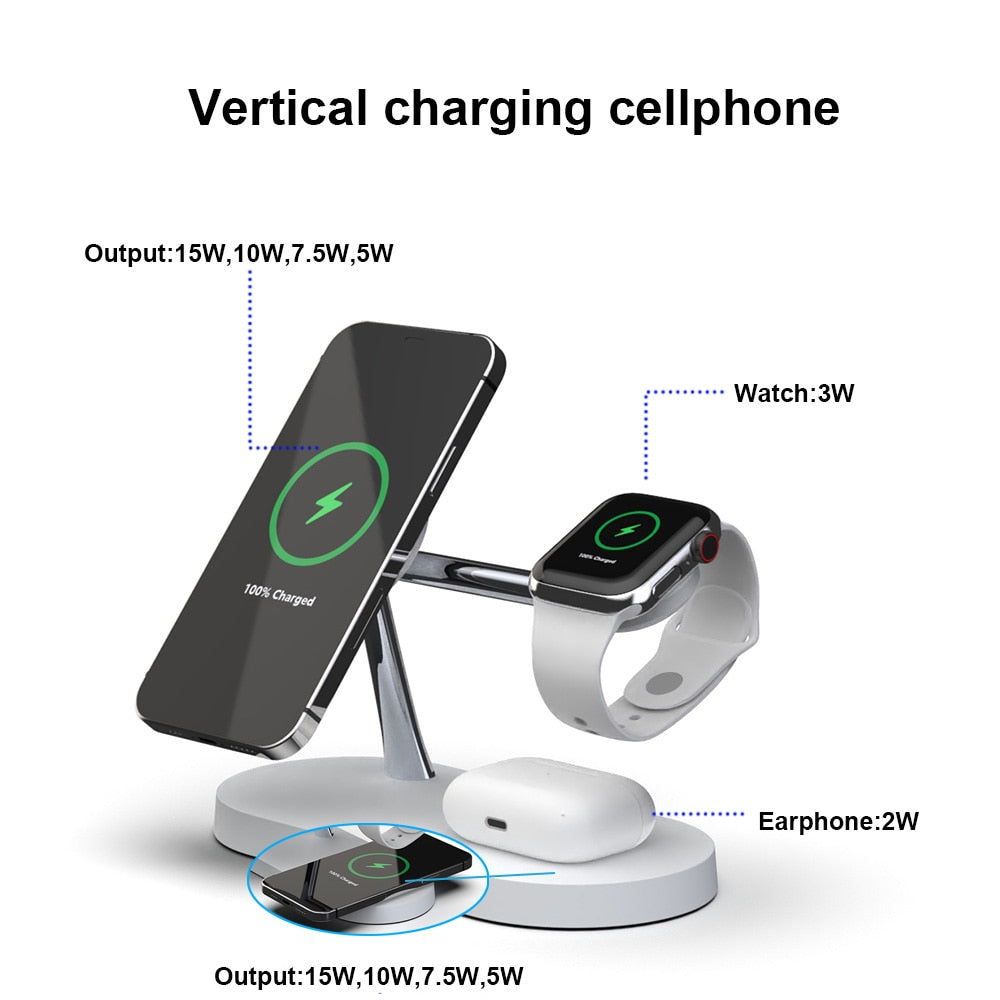 3 in 1 macsafe Wireless Charger For iPhone 14 13 12 Pro Max for Apple Watch 8 7 image 7