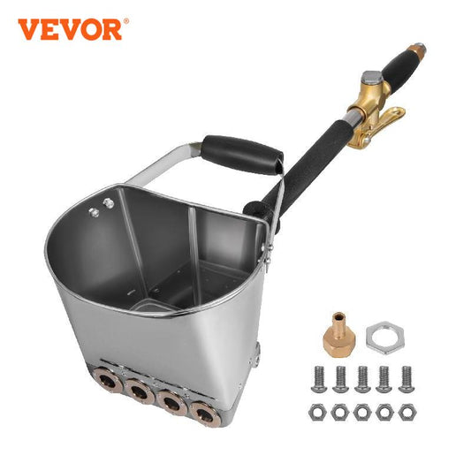 VEVOR Mortar Sprayer Gun 4-Jet 3kW Wall Stucco Shovel Hopper Ladle Cement Spray image 0