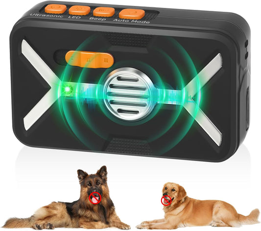 Dog Bark Deterrent Devices Anti Barking Device for Dogs Indoor Outdoor with 3 M image 0