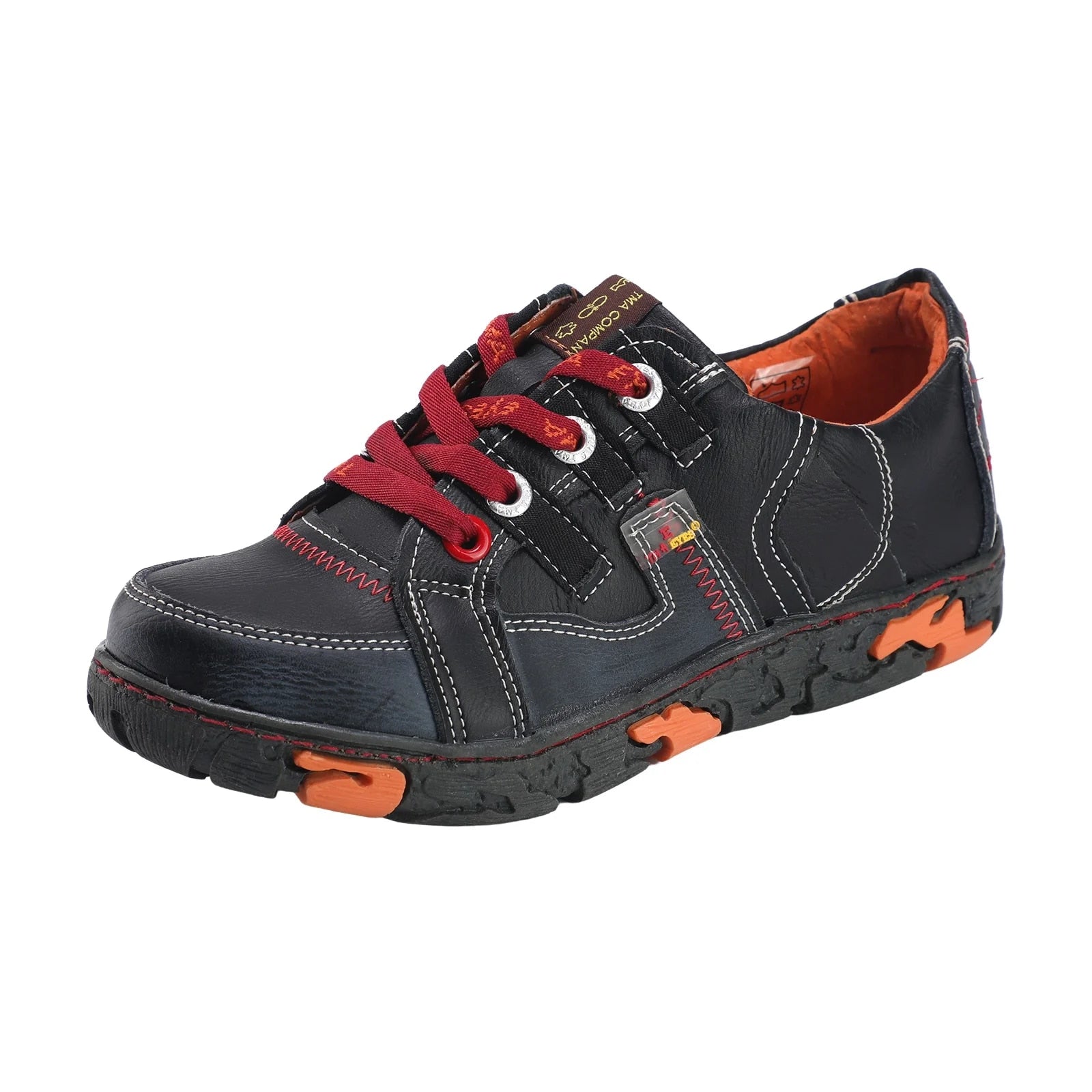 Genuine Leather Women's Flat Sneaker Shoes for Outdoor image 2