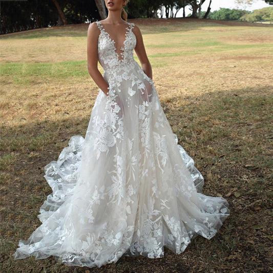 Long Dress For Women Wedding Party Fashion Plus-size Dress Sparkly Solid Color  image 0