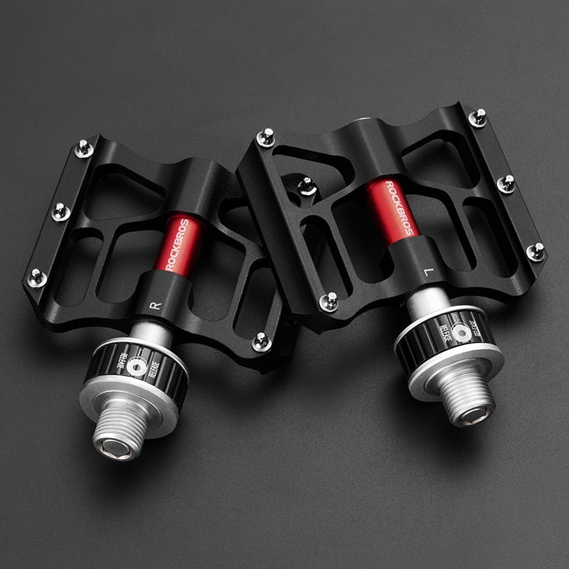 ROCKBROS Bicycle Pedales Mtb Quick Release CNC Rainproof Seal Bearing 8.2cm Wid image 1