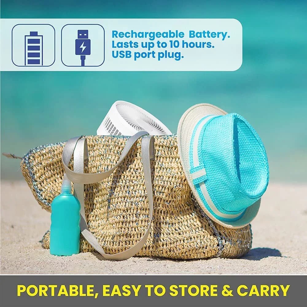 2-in-1 Adjustable Height 40 In. Unique Foldable And Portable Rechargeable Floor image 5