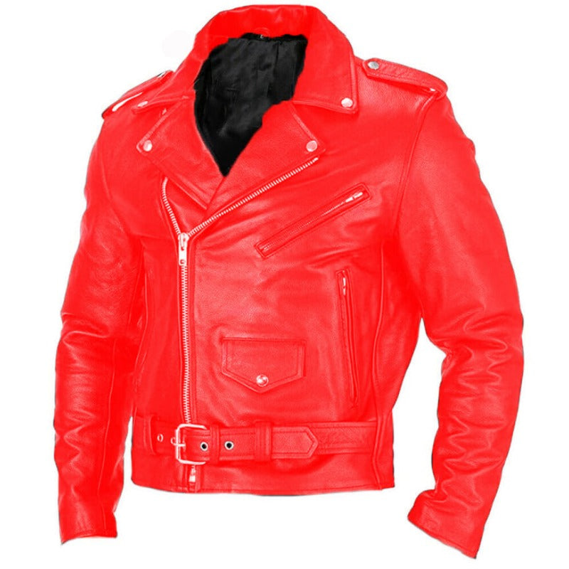 2024 New European and American Hot Models European Size Motorcycle Men's Leathe image 5