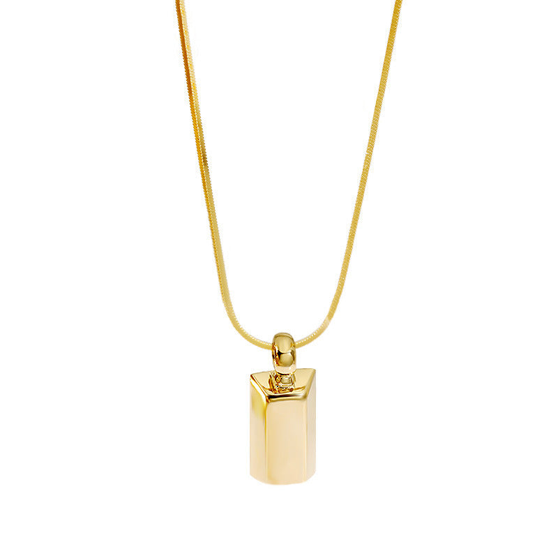 ZRRAE S925 Sterling Silver Women's Necklace K Gold Plated Snake Bone Necklace I image 1