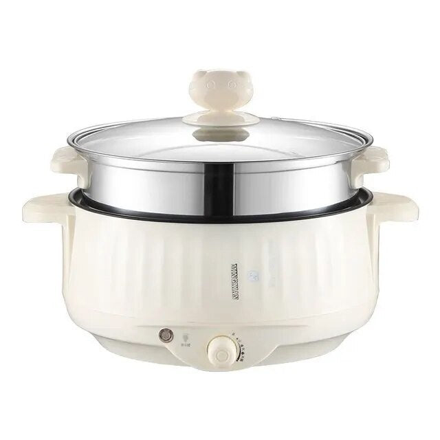 220V Multi Cookers Single/Double Layer Electric Pot 1-2 People Household Non-st image 0