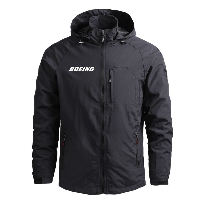 Flight Aviation Outerwear Boeing Casual Hooded Windbreakers Lightweight Pilots  image 0