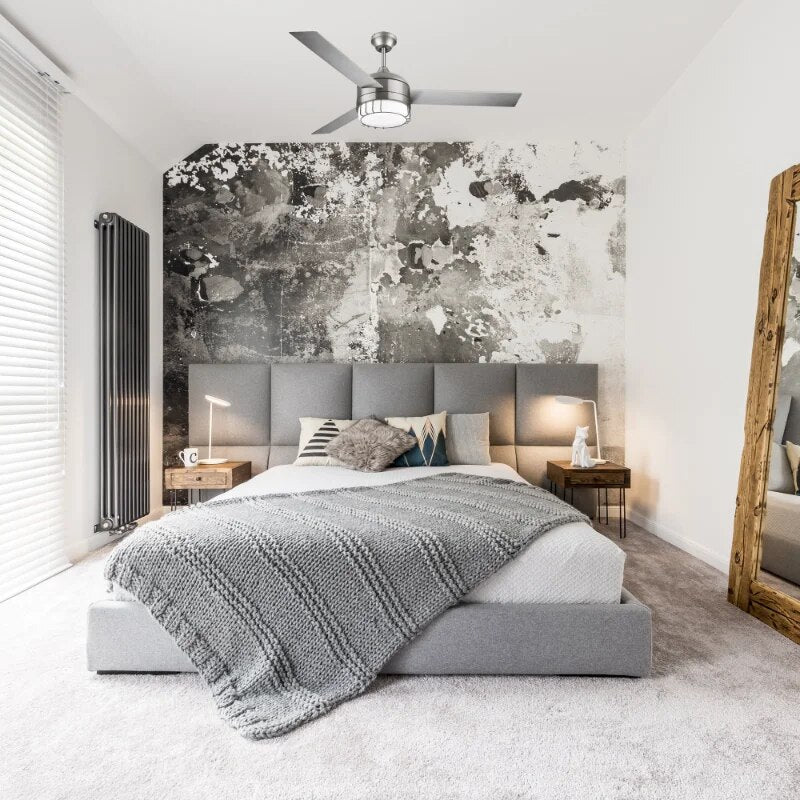 LED Ceiling Fan in Brushed Nickel, 52-Inch image 3