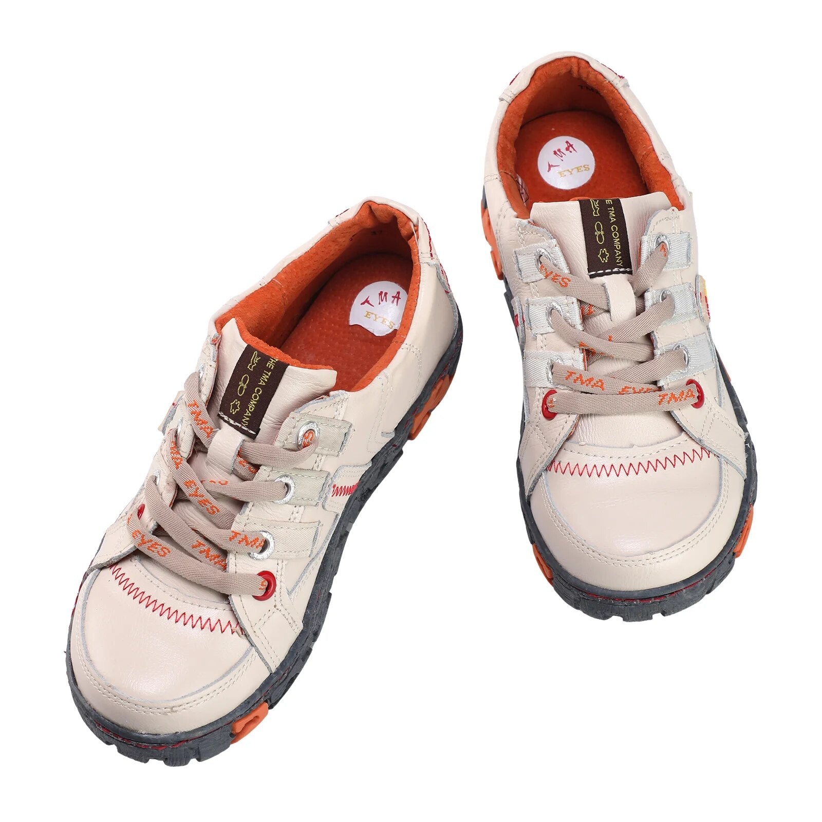 Genuine Leather Women's Flat Sneaker Shoes for Outdoor image 6