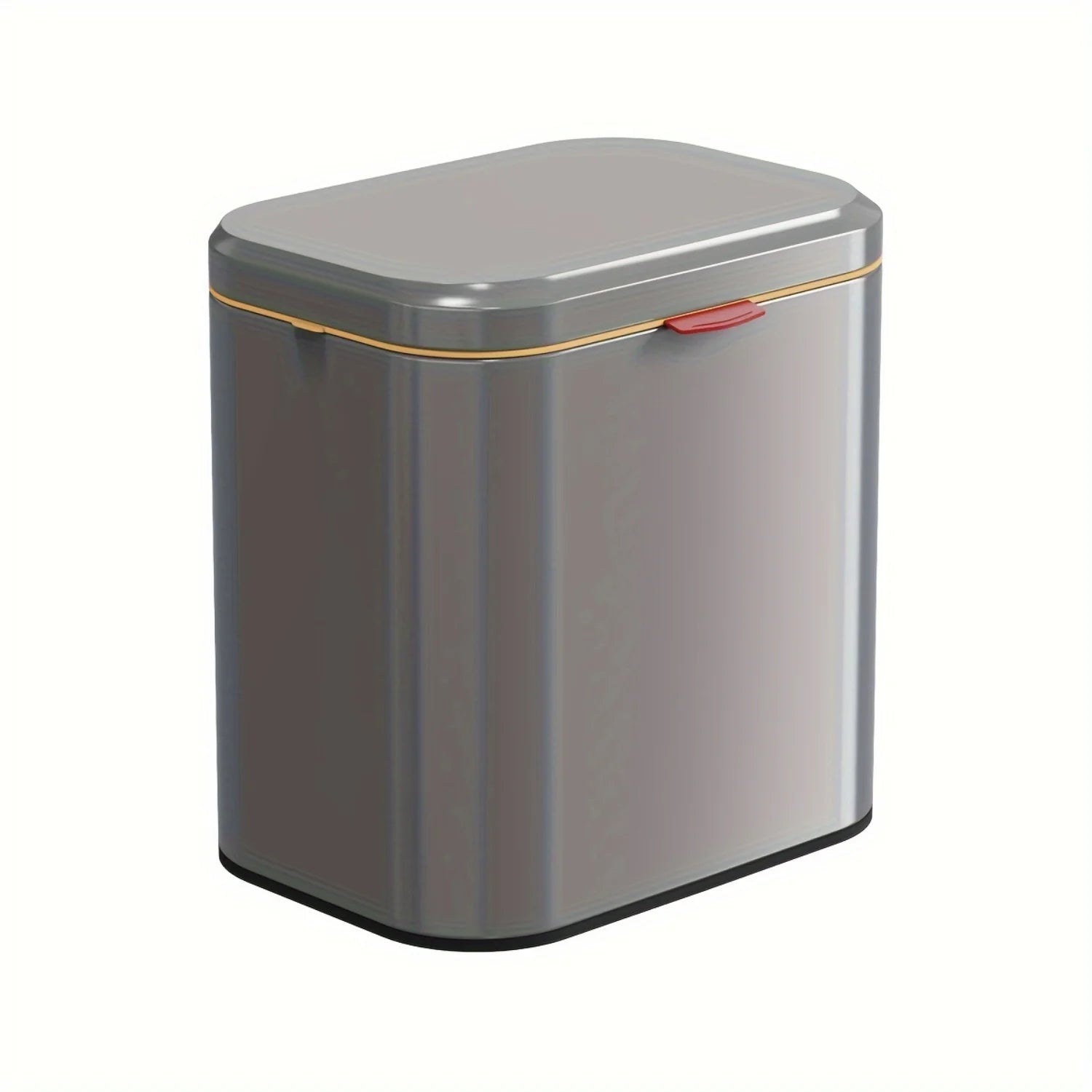 4L Stainless Steel Hanging Waste Bin with Lid - Wall Mounted Trash Can for Kitc image 3