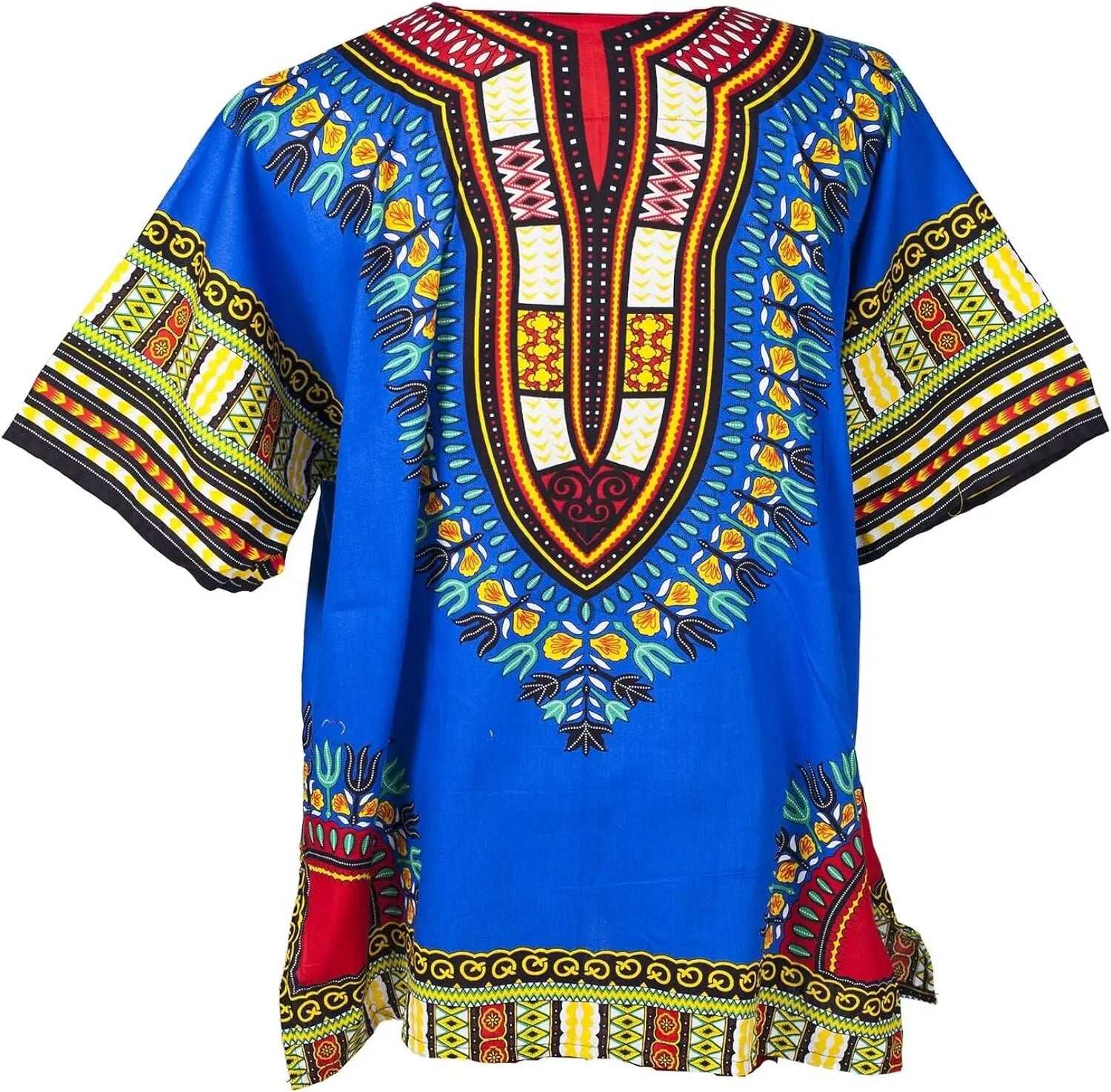Traditional African Unisex Dashiki Shirt Color Tribal Festival Hippie Unisex Br image 2