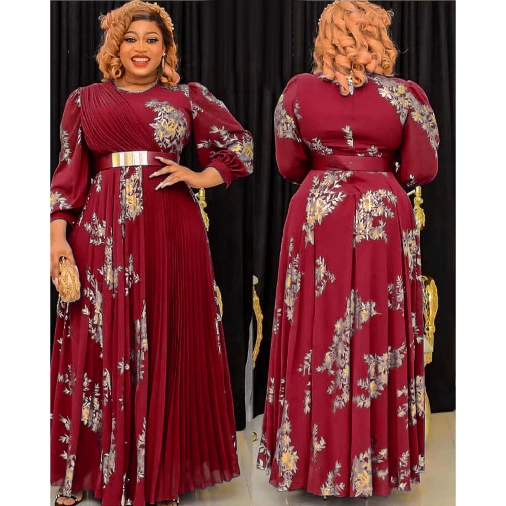 MD African Dresses For Women 2023 New Elegant Wedding Party Evening Gown Dashik image 0