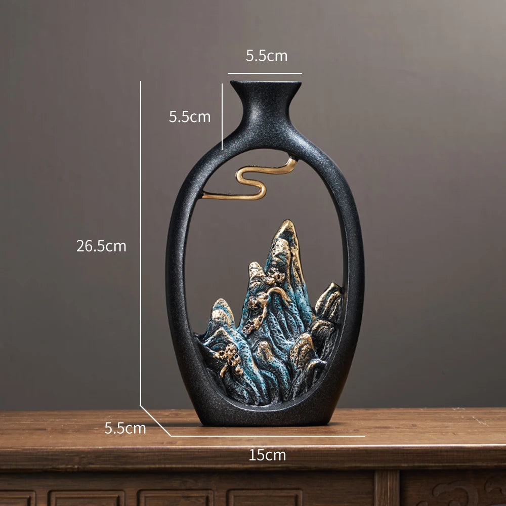 Artistic Resin Vase Table Decoration & Accessories Home Decoration Luxury New C image 1