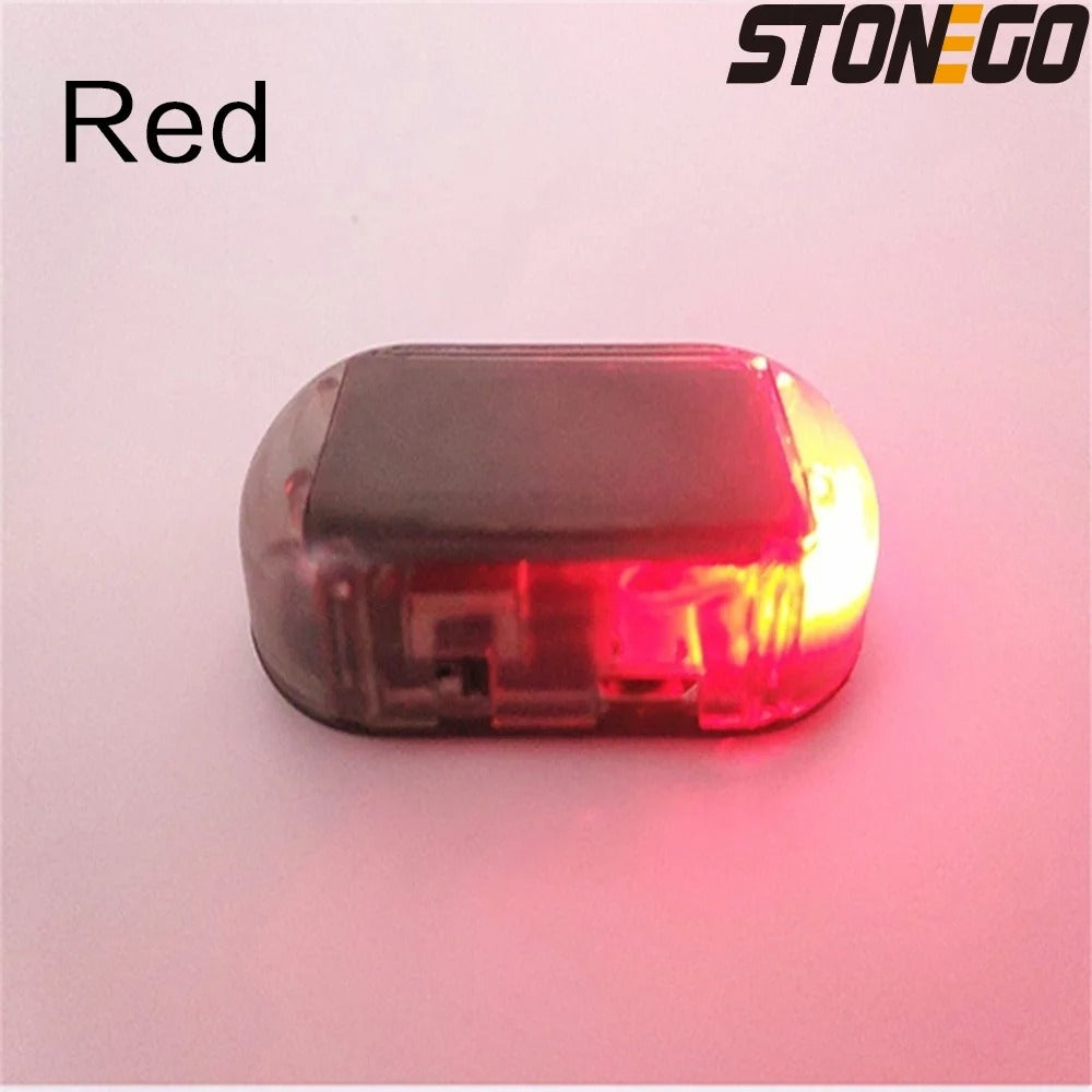 1PC/2PCS Solar Car Anti-Theft Flashing LED Warning Light, Ultra-Bright Simulate image 4