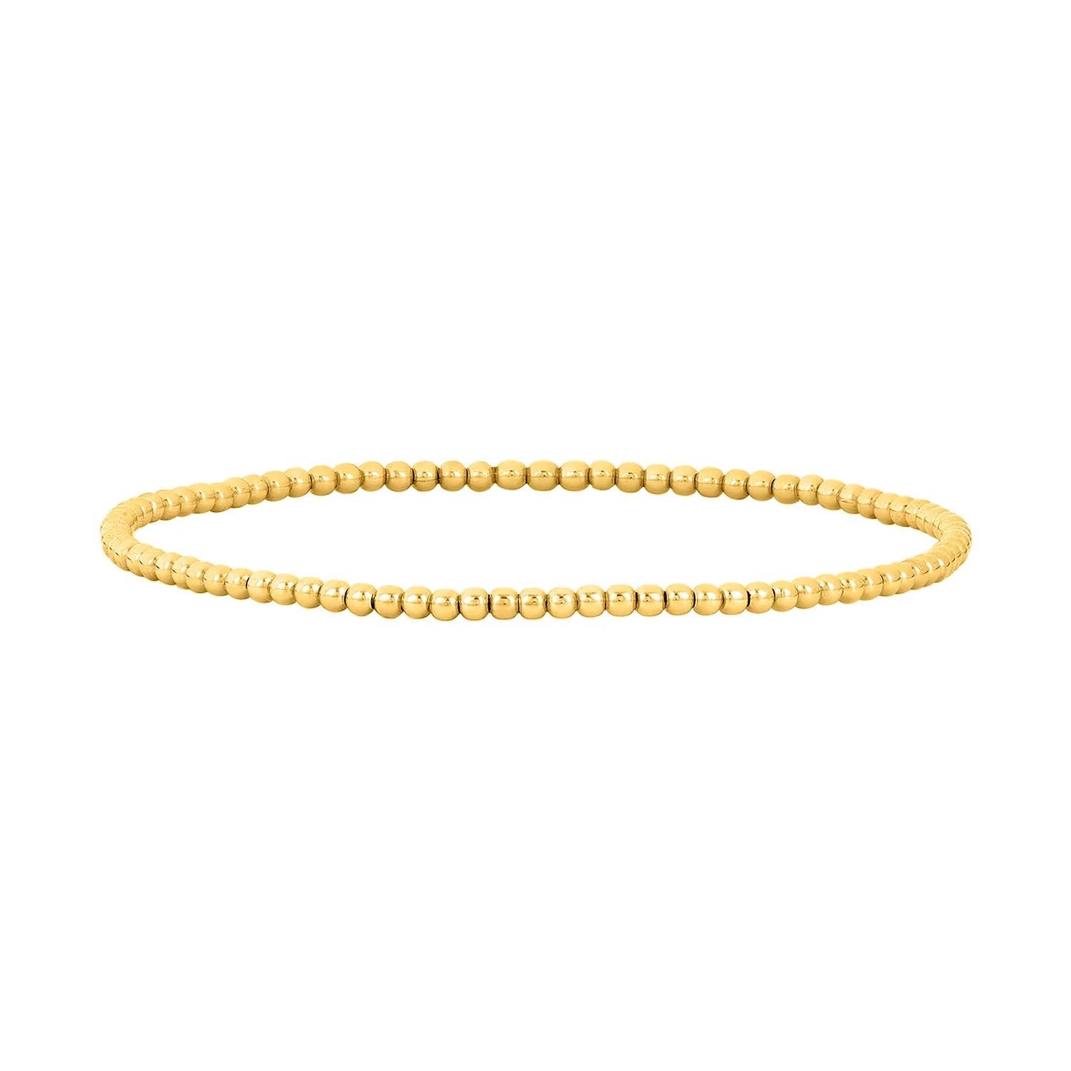 KKBEAD Gold Plated Beads Bracelet  for Women Stretch Bracelets Copper Beads 18 image 5