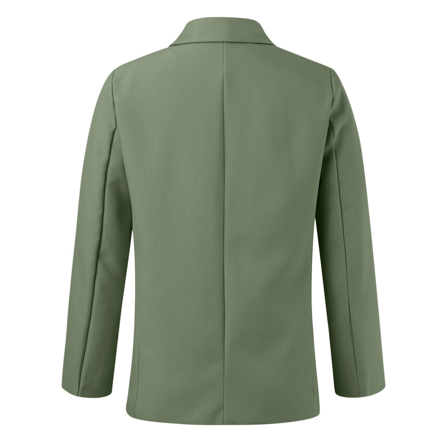 Office Business Women's Suit Jacket Elegant Solid Long Sleeve Lapel One Button  image 12