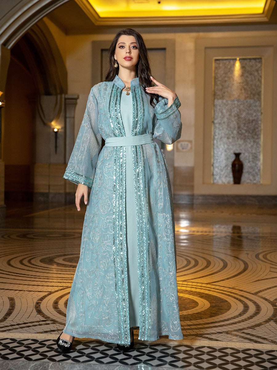 Siskakia Muslim Indian Anarkali Suits For Woman Kuwaiti Dubai Daily Party Gown image 2