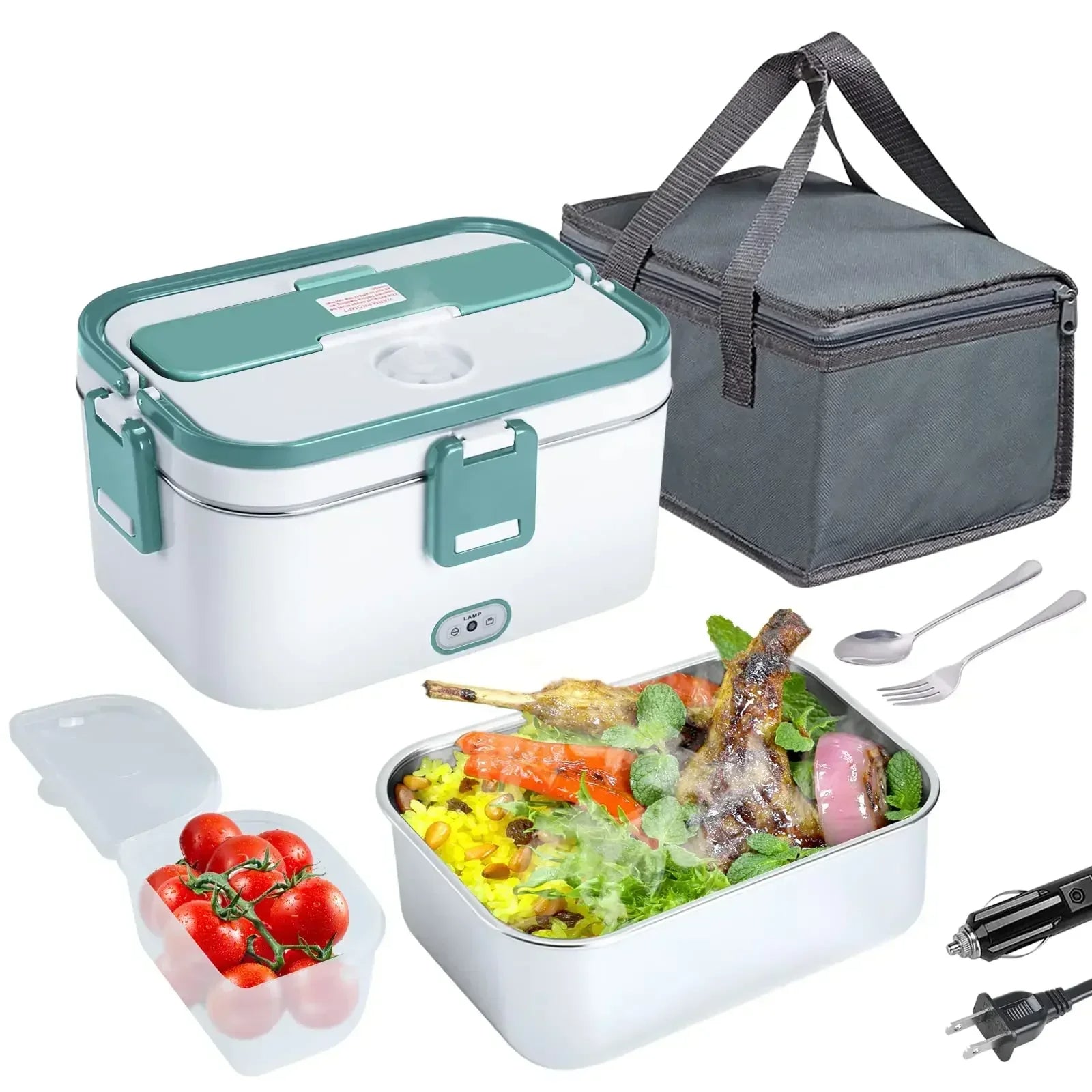 Box 80W Food Warmer Heater Lunch Boxes for Adults for Car/Truck Portable Food H image 1