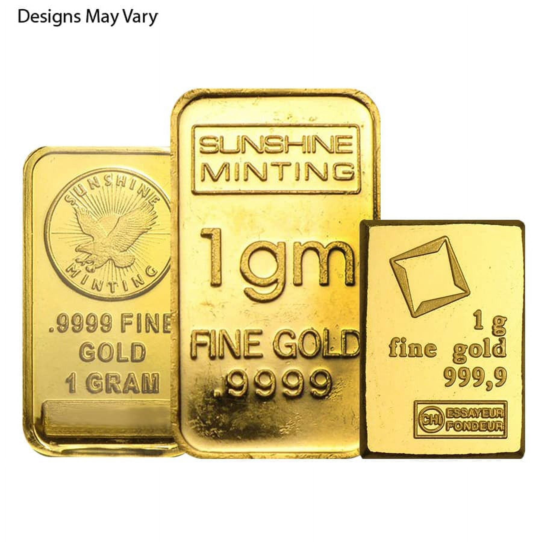 1 gram Generic Gold Bar .999+ Fine (Secondary Market) image 0