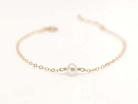CCGOOD Natural Freshwater Pearl Bracelets Gold Plated 18 K Bracelet for Women M image 0