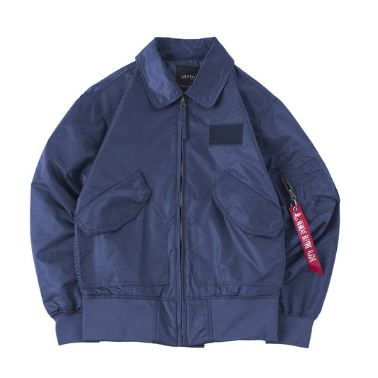 Tooling Bomber Jacket Mens Thin Multiple Pockets Combat Pilot Baseball Uniform  image 0