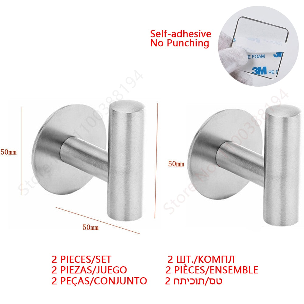 Adhesive Toilet Paper Holder Wall Mount For Bathroom Kitchen Silver Gold Black  image 17