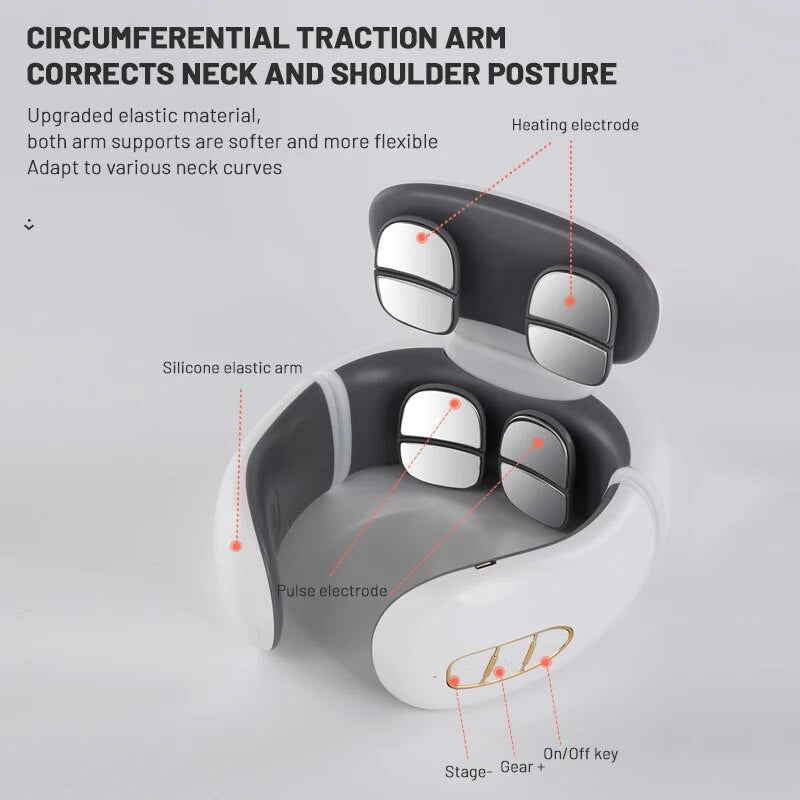 Upgraded Neck Protector Intelligent Rechargeable Voice Neck Massager Heating Mi image 5