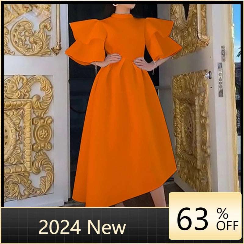 Wedding Party African Dresses For Women 2023 New Elegant Lady Long Dress Ankara image 0