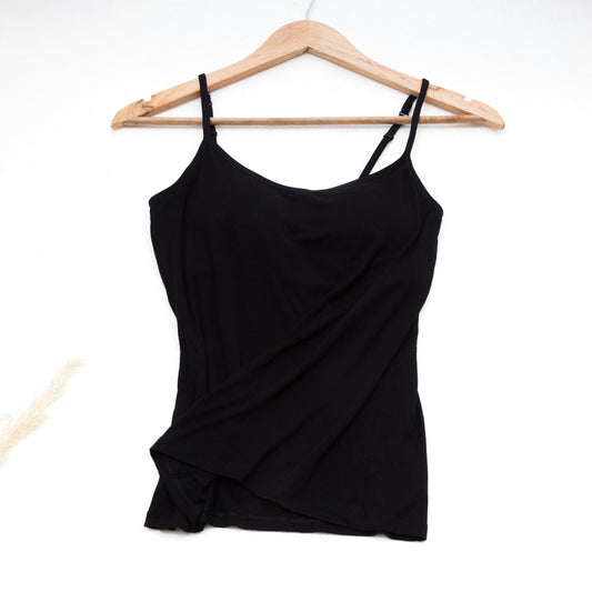 Women Camisole Vest Underwear Summer Soft Tank Top Bra Spaghetti Strap Modal Sl image 0