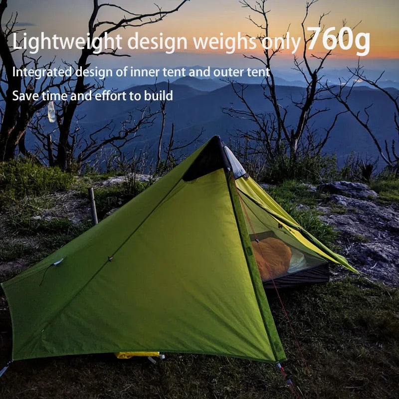 2021 New Version 230cm 3F UL GEAR Lanshan 1 Ultralight Camping 3/4 Season 15D S image 10