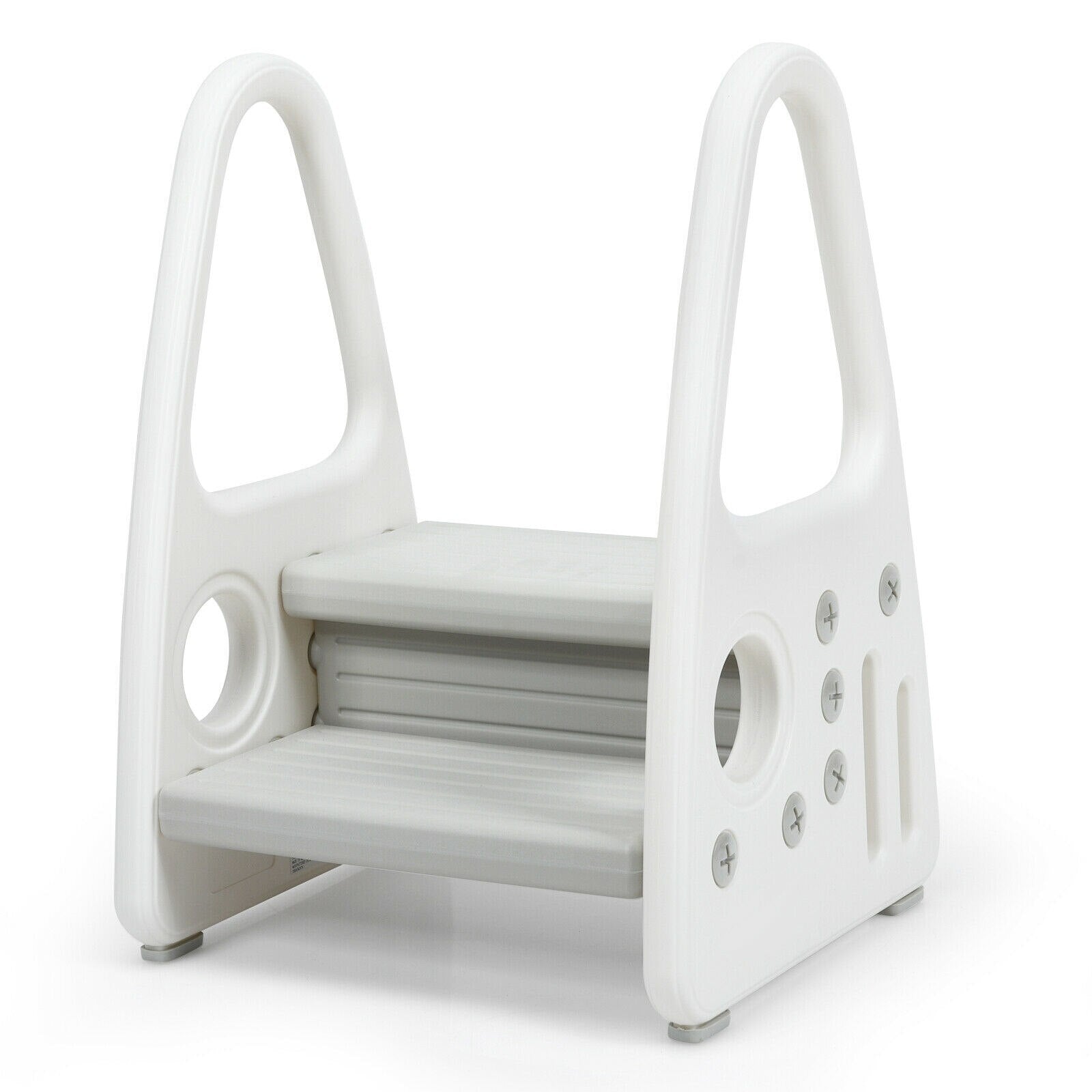 Kids Step Stool Learning Helper w/Armrest for Kitchen Toilet Potty Training image 3