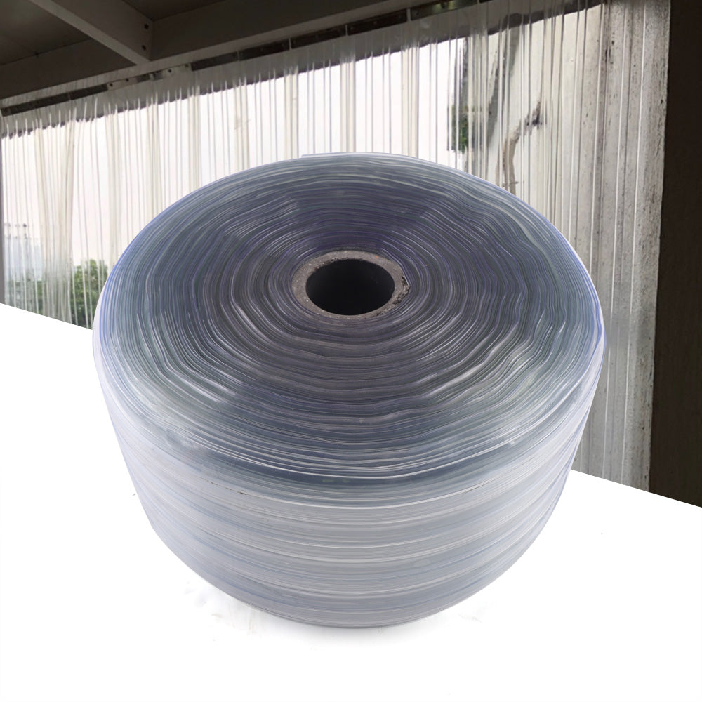 Strip Curtain 164'Ft*7.08"in Roll Cooler Freezer PVC Clear Door Curtain Plastic image 5