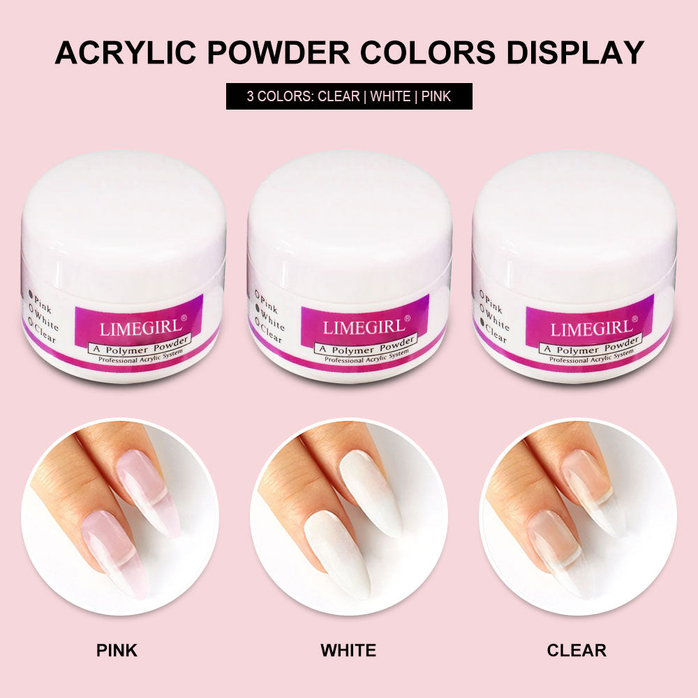 Acrylic Manicure Powder Kit Comes with Glitter Powder and 15ml Gel Manicure Kit image 1