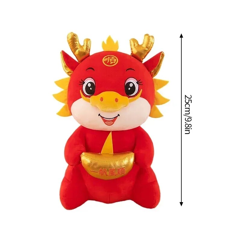 Chinese Lunar New Year Decoration 2024 Kawaii Dragon Plush Dolls Spring Festiva image 4