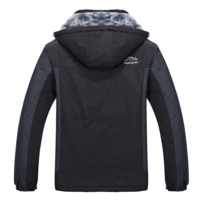 Winter Men Warm Outdoor Jackets Coats Men Waterproof Thick Fleece Jackets Men O image 5