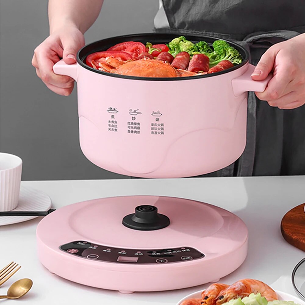 2.6L Electric Multi Cookers Heating Pan Stew Household Cooking Pot Hotpot Noodl image 1