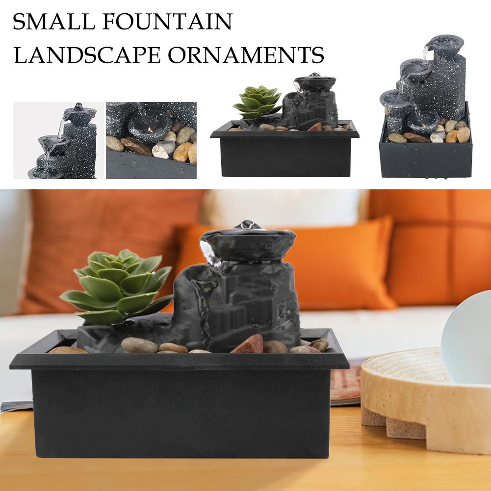 Tabletop Waterfall Decor Water Fountain Desktop Ornaments Flowing Tabletop Land image 4