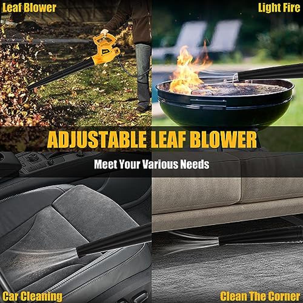 Electric Leaf Blower 350CFM 130MPH Lightweight Portable Lawn Care Snow Blowing image 2